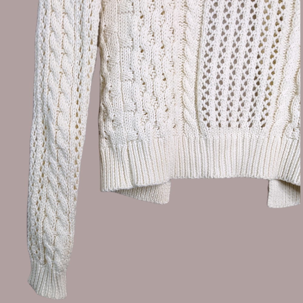 Delias Knit Split Back Bow Sweater - Picture 9 of 12
